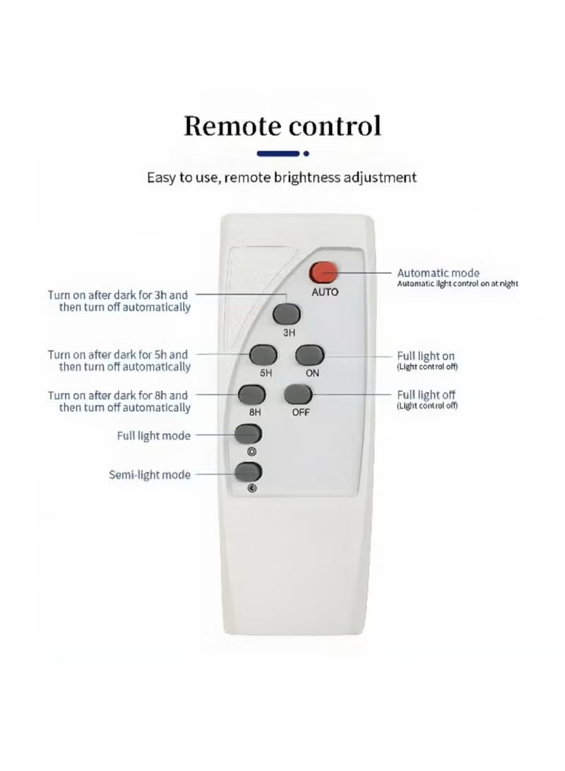 Household Solar Light 400W – Waterproof Outdoor LED Flood Light with Remote Control, USB Charging, and 4000mAh Battery - Image 2