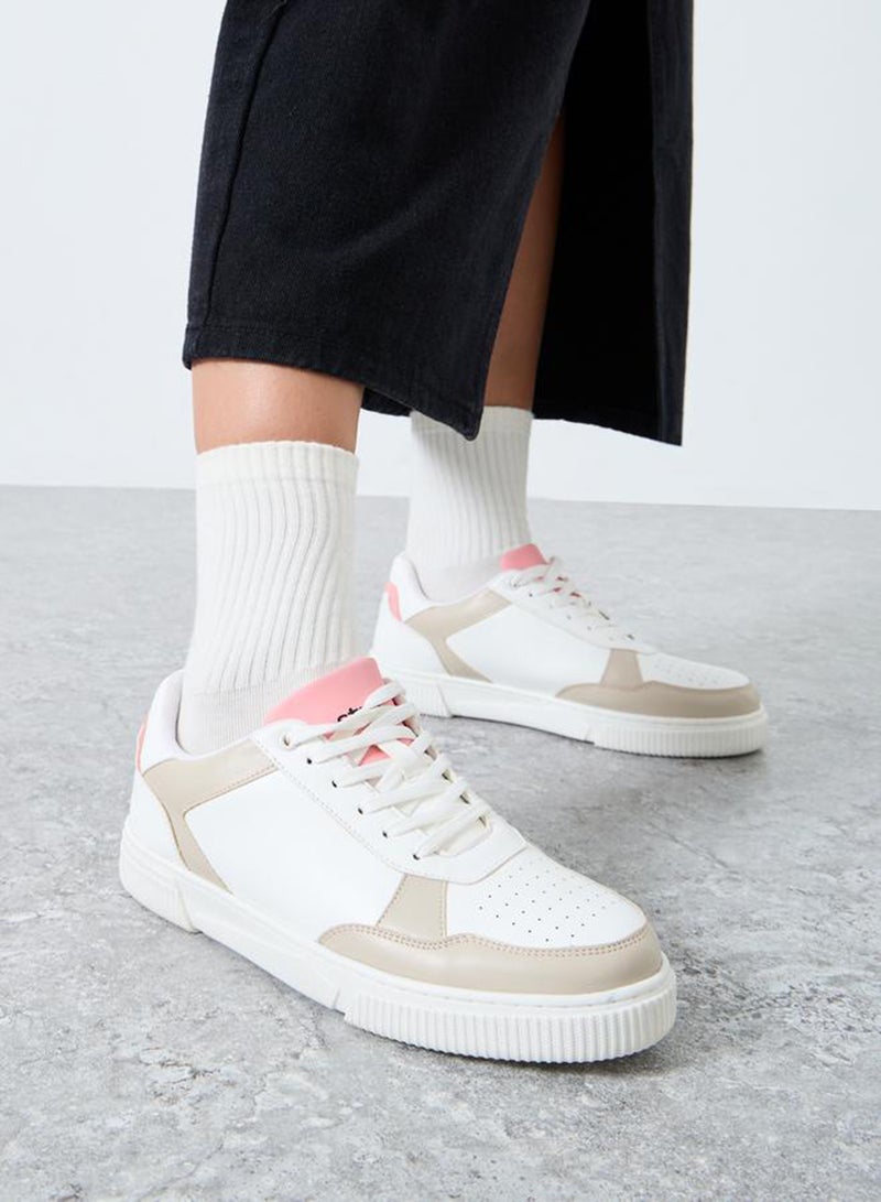 Styli Active Panelled Lace Up Sneakers - Image 2
