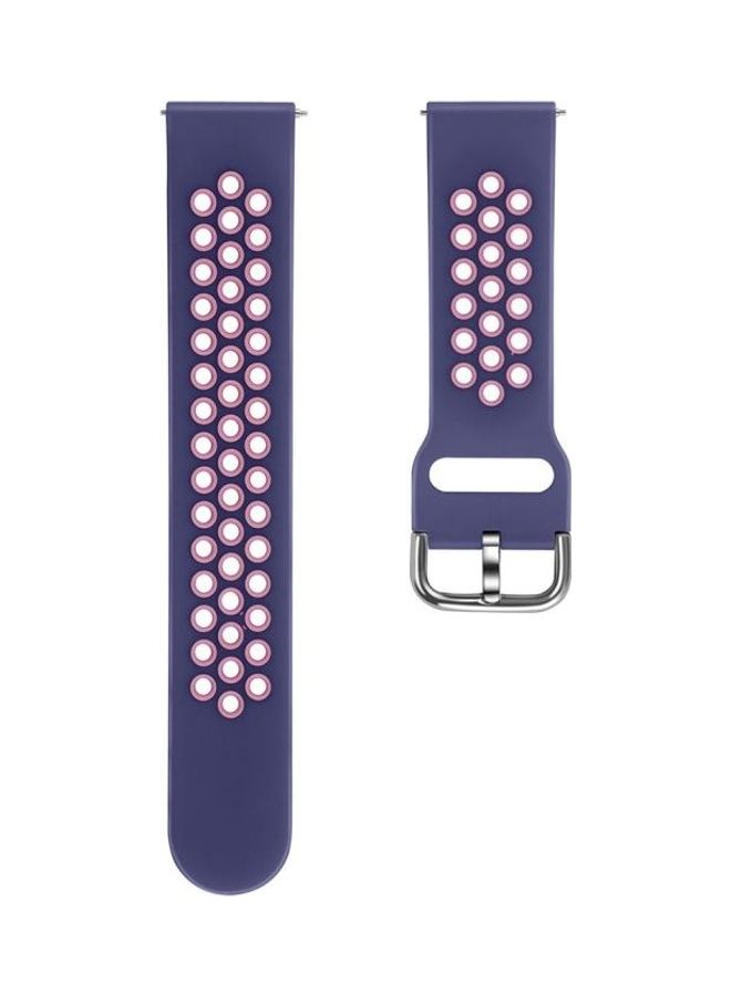 NIBEMINENT Replacement Strap For Samsung Galaxy Watch 46/S3 And Huawei GT 1/2 22mm Blue/Pink - Image 2