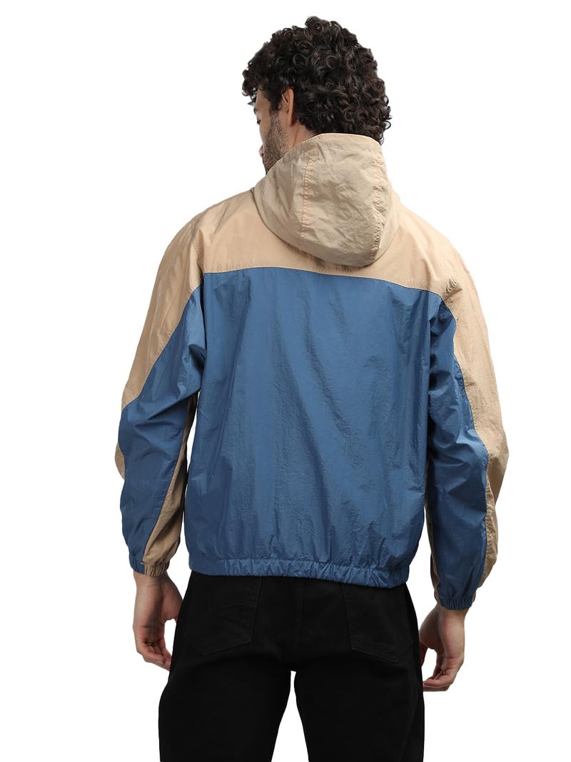 CHKOKKO Sunscreen Jacket for Men Windcheater Hooded Zipper Sports Jacket | UV Protection | Sun Protective | Lightweight Water Resistant | Riding Biker | Outdoor Travel Gym Running - Image 3