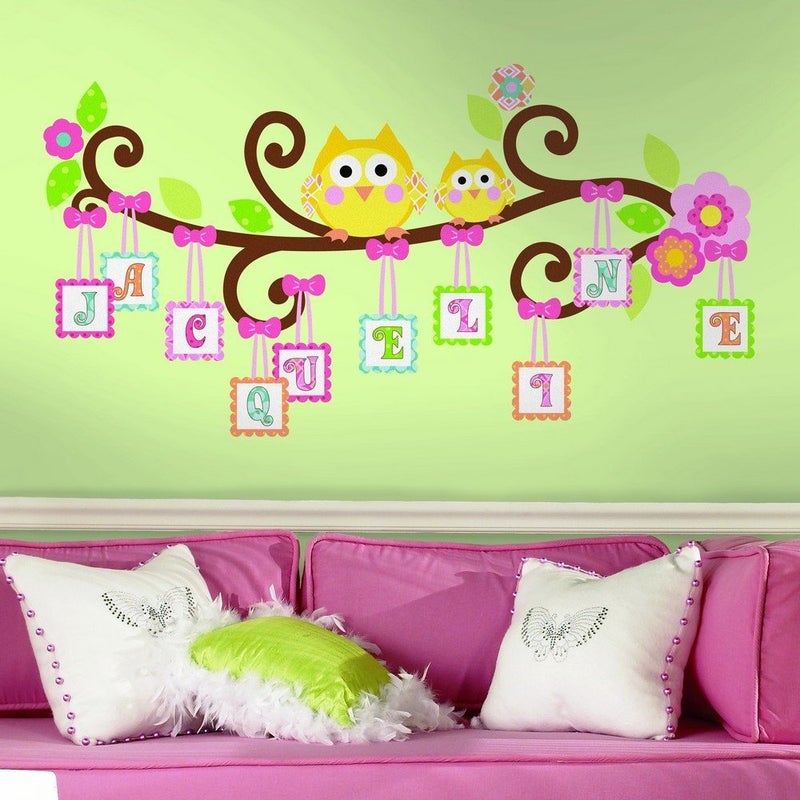 RoomMates RMK2079GM Happi Scroll Tree Letter Branch Peel and Stick Giant Wall Decal - Image 2