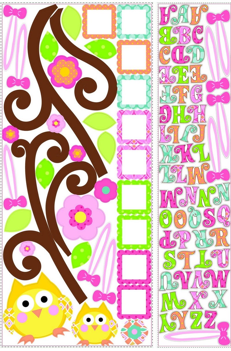 RoomMates RMK2079GM Happi Scroll Tree Letter Branch Peel and Stick Giant Wall Decal - Image 4
