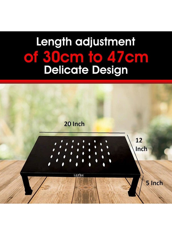 LEPOSE حامل فرن معدني عالي الجودة من ليبوز مع أرجل قابلة للطي، حامل فرن للمطبخ، حامل فرن ميكروويف للمطبخ، حامل فرن ميكرو في المطبخ، حامل فرن ميكروويف، حامل فرن ميكروويف (حامل فرن) - Image 5