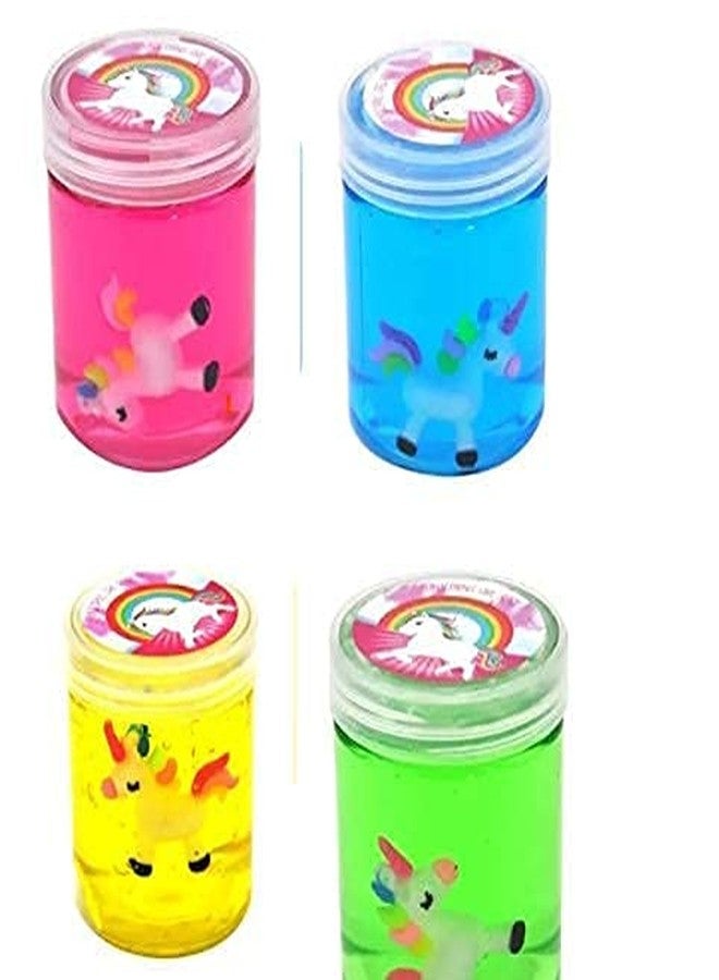 YBN Pack of 6 Unicorn Slime with Unicorn Inside | Soft & Squishy Stress Relief Party Favor Toy for Kids - Image 2
