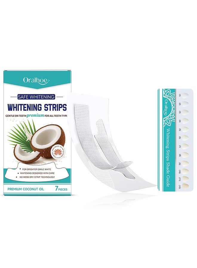أورالحوي مجموعة تبييض الأسنان WhiteStrips المكونة من 7 قطع للعناية بالفم وتبييض الأسنان، لمتعاوني القهوة والمشروبات الغازية والبقع الصفراء، 7 مجموعات - Image 1