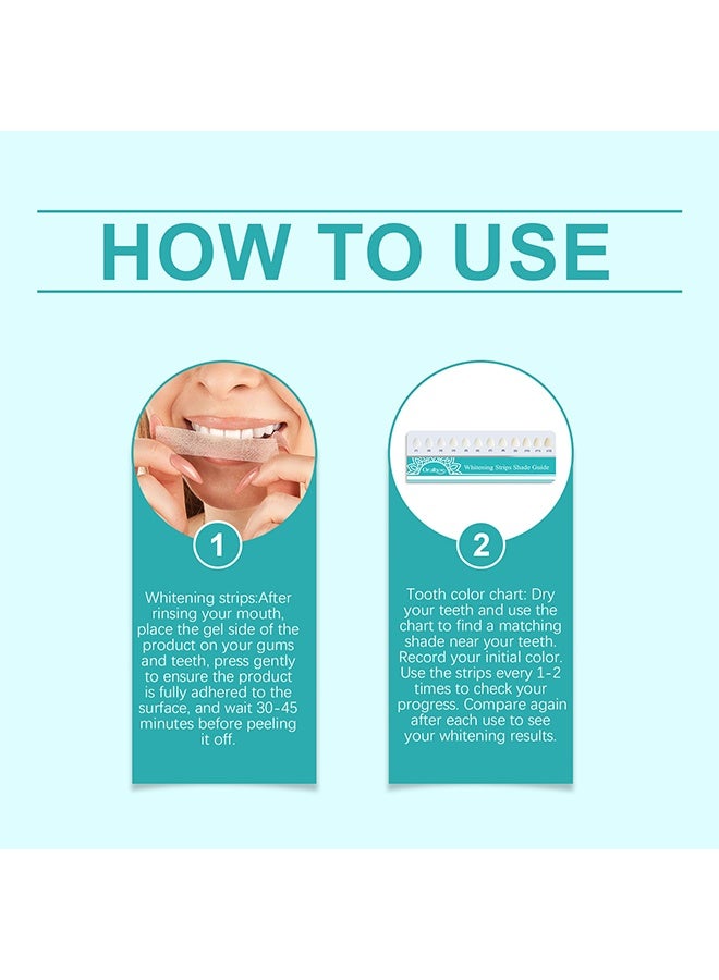 أورالحوي مجموعة تبييض الأسنان WhiteStrips المكونة من 7 قطع للعناية بالفم وتبييض الأسنان، لمتعاوني القهوة والمشروبات الغازية والبقع الصفراء، 7 مجموعات - Image 4