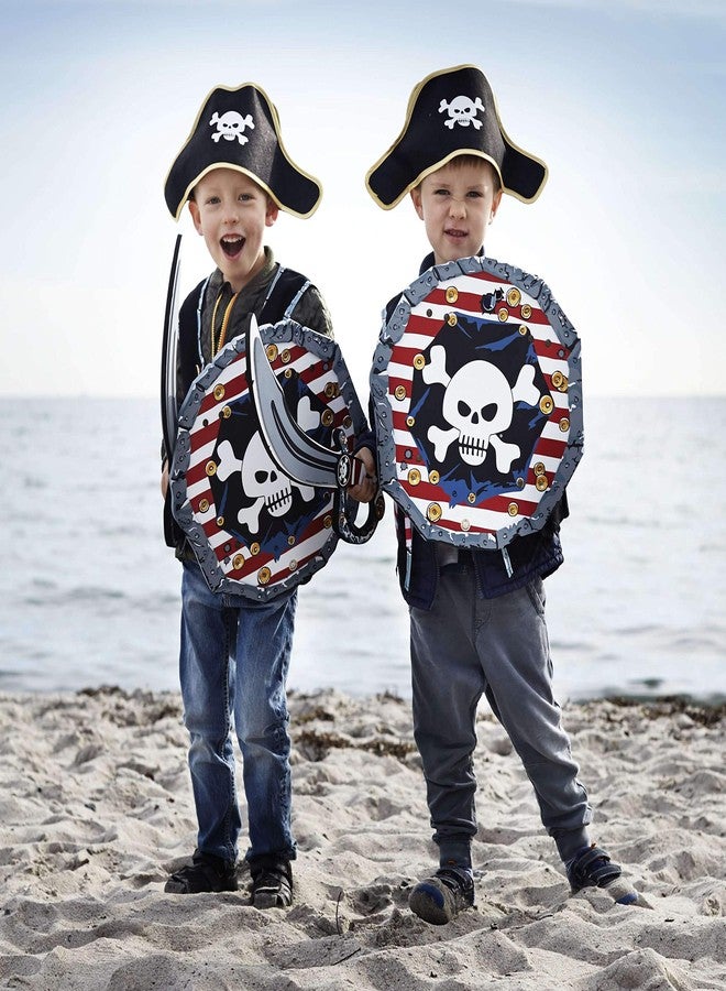 Liontouch - Pirate Hat - Captain Red Stripe | Age 3-8 Years - One Size Fits All | Pretend Play Toy For Kids & Toddlers with Skull Motive | Dress Up, Fancy Dresses & Costumes For Sailing the Caribbeans - Image 5
