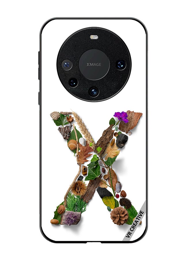 VR CREATIVE Protective Case Cover For Huawei Mate 60 Pro Alphabet X Design Multicolour - Image 1