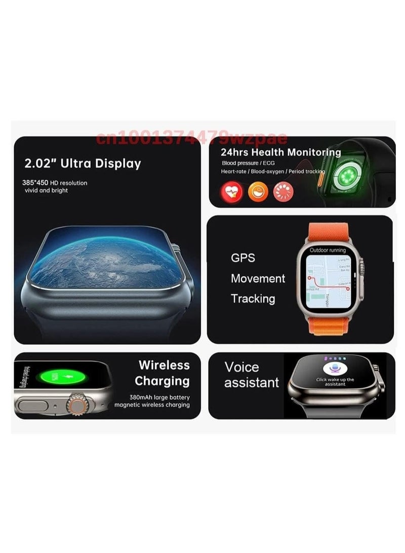 ELTRAZONE 2023 T800 UItra Smart Watch Ultra Series8 NFC Smartwatch Men Women Bluetooth Call Waterproof Wireless Charging Fitness Bracelet - Image 5