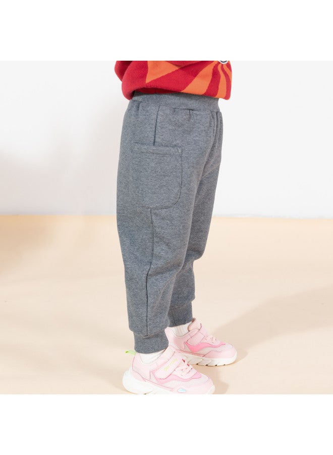 Bornbay spring & Autumn Chinese-style Baby Jogger Pants - Unisex Kids' Fashion Comfort Solid Color Cuffed Casual Pants - Image 5