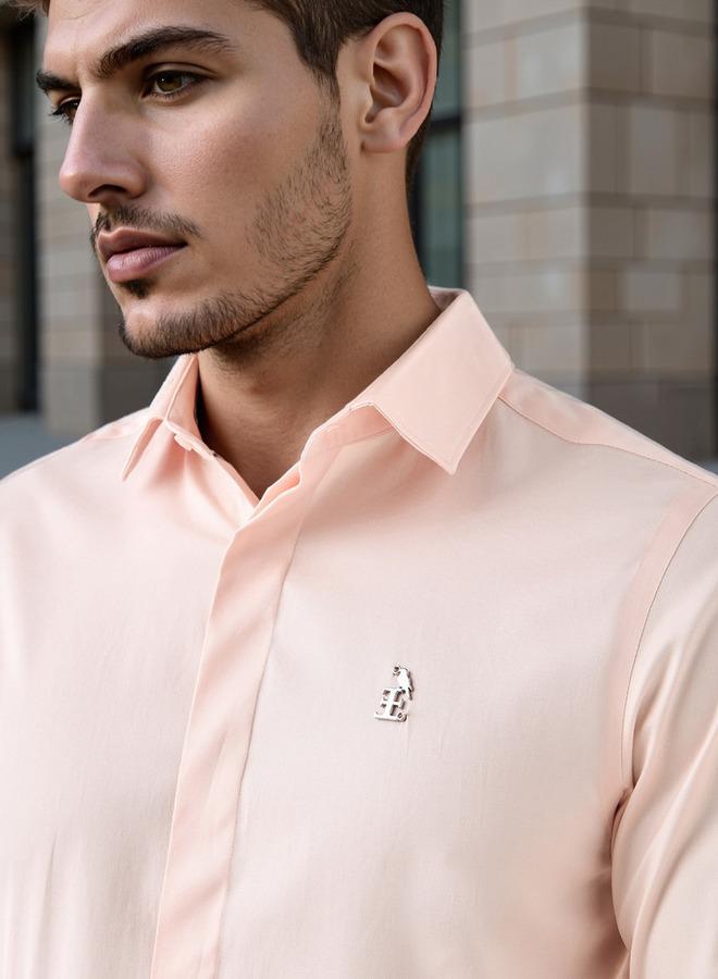 Emperor Regular Fit Logo Detail Shirt with Long Sleeves - Image 4