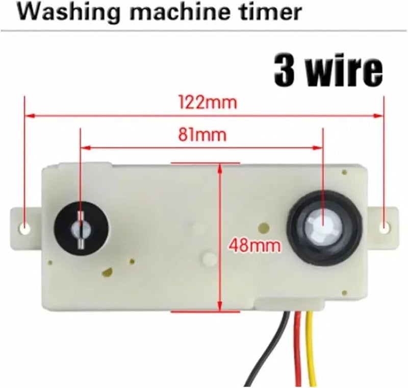Semi Automatic Double Tub Washer Timer 3 Row 15 Minute Strip Switch - Image 3