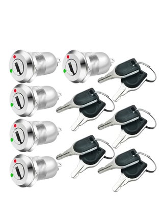 12mm On/Off Metal Key Lock, Switch Key Switch Lock Maintained Latching Key Switch, Made of High-quality Zinc Alloy Material, Anti-Corrosion, Anti-rust, Small in Size, Sturdy and Durable (Pack of 5) - pzsku/ZE8DF262C1B2D810F6C8BZ/45/_/1731069778/29267f9d-11ee-4849-9ad9-7619f01238cf