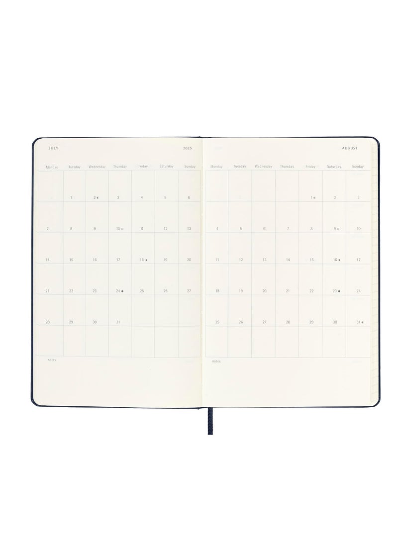MOLESKINE - Classic 12-Month 2025 Weekly Planner Diary Large 13x21Cm Size Hard Cover Black - Image 1