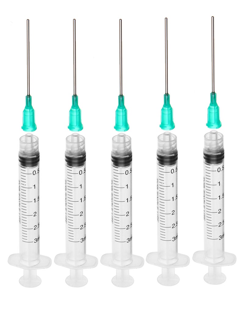 Generic Pack Of 5 Pieces Medical Disposable Syringe 3ML With Needle  - Image 4