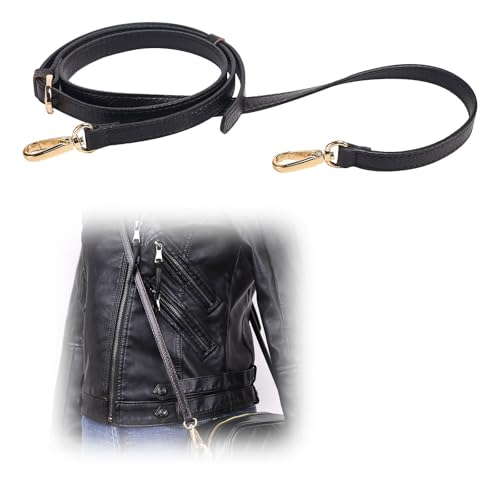 LIVE UP Full Grain Purse Strap Genuine Leather Replacement for Cross Body Bag Handbags(Blue) - Image 1