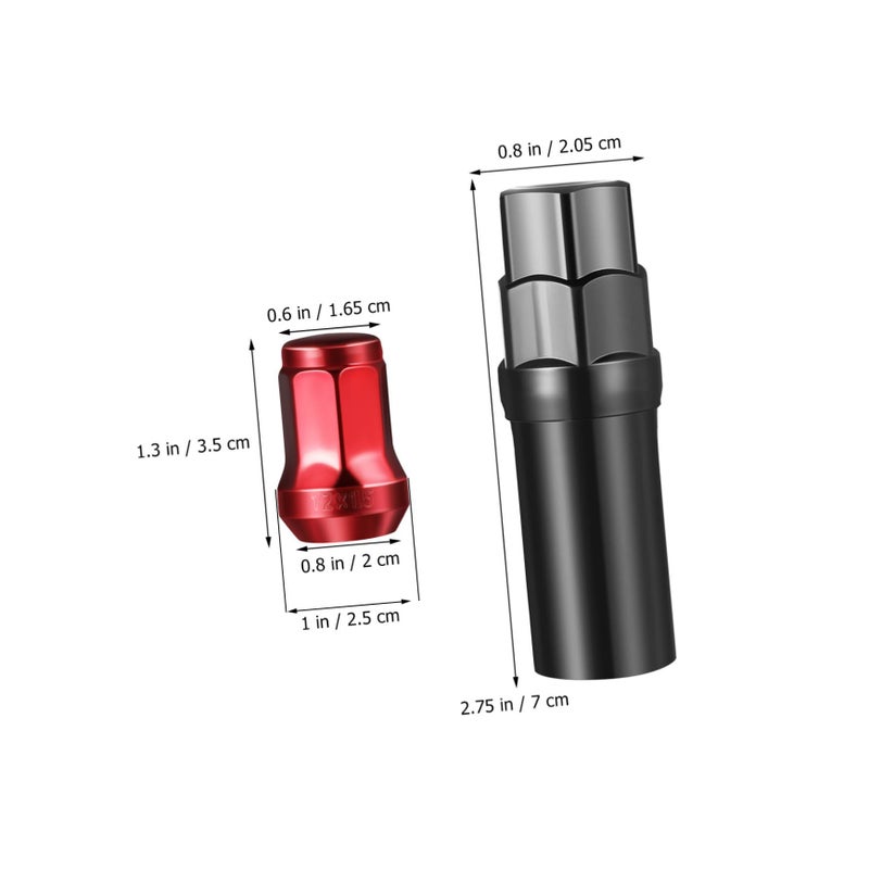 Tire Lug Nuts Wheel Nut Covers Red Outer Replacement Caps Car Tire Accessories - Image 3