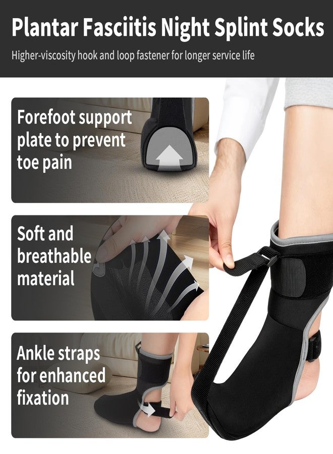 DiazEase Plantar Fasciitis Relief, Plantar Fasciitis Night Splint, Brace & elastic supports, With Arch Support Pads & Massage Ball, Adjustable Dorsal Night Splint for Heel Pain, Heel Spur, Achilles Tendonitis - Image 5