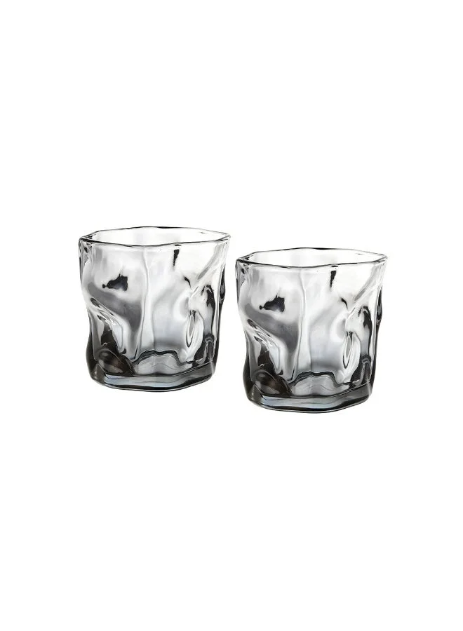 Fissman Fissman Whiskey Glass 260mL, Set of 2 Irregular Shape Glasses