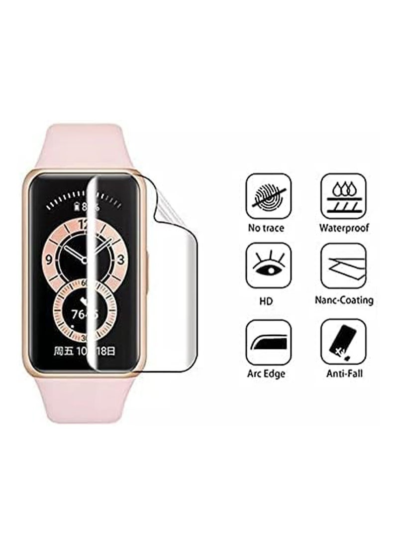2 Pack Compatible with Honor Band 7 Screen Protector With 3D Curved Full Coverage PET Anti-scratch Bubble Free Anti-Fingerprint Easy Install Not Glass Film Screen Protector for Honor Band 7
