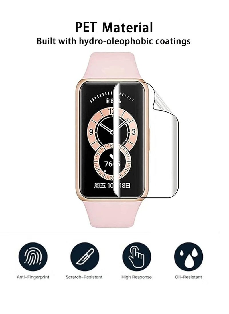 2 Pack Compatible with Honor Band 7 Screen Protector With 3D Curved Full Coverage PET Anti-scratch Bubble Free Anti-Fingerprint Easy Install Not Glass Film Screen Protector for Honor Band 7