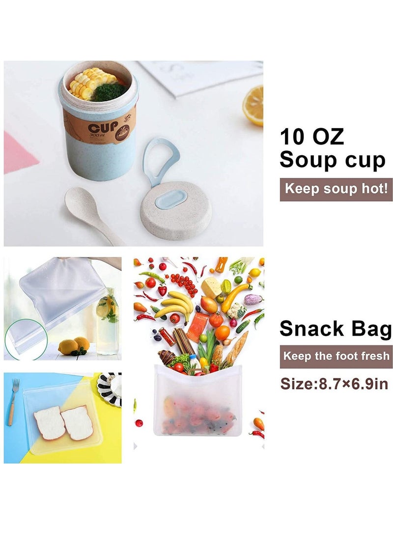 MIXDE 8 Piece   Leakproof Lunch Box for Kids  Adults Office Workers - Image 5