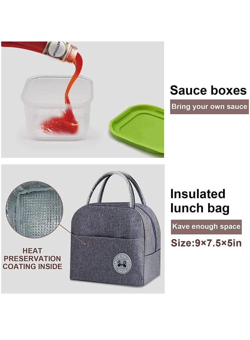 MIXDE 8 Piece   Leakproof Lunch Box for Kids  Adults Office Workers - Image 4