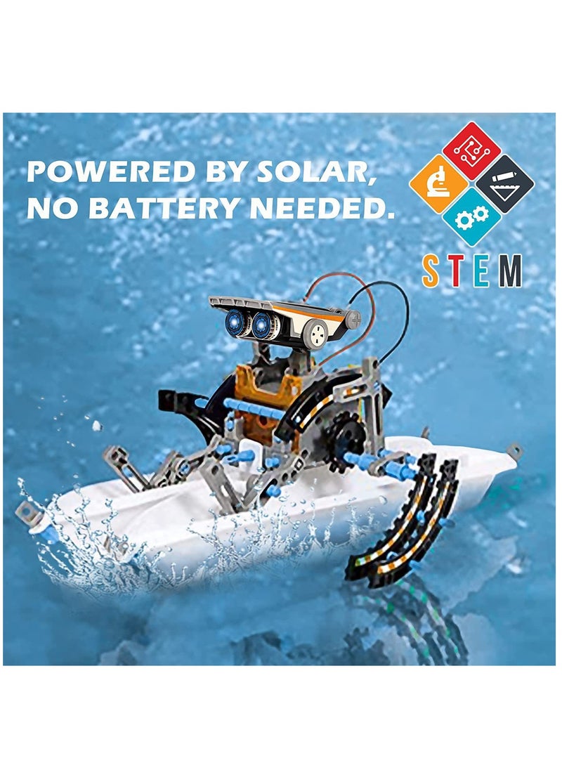 Arabest - 13-in-1 STEM Solar Robot Kit, Learning and Educational Toys for Kids, Science Building Toys DIY Science Kits Gift, Science Experiment Set Gifts Toys for Boys Girls Teens - Image 1