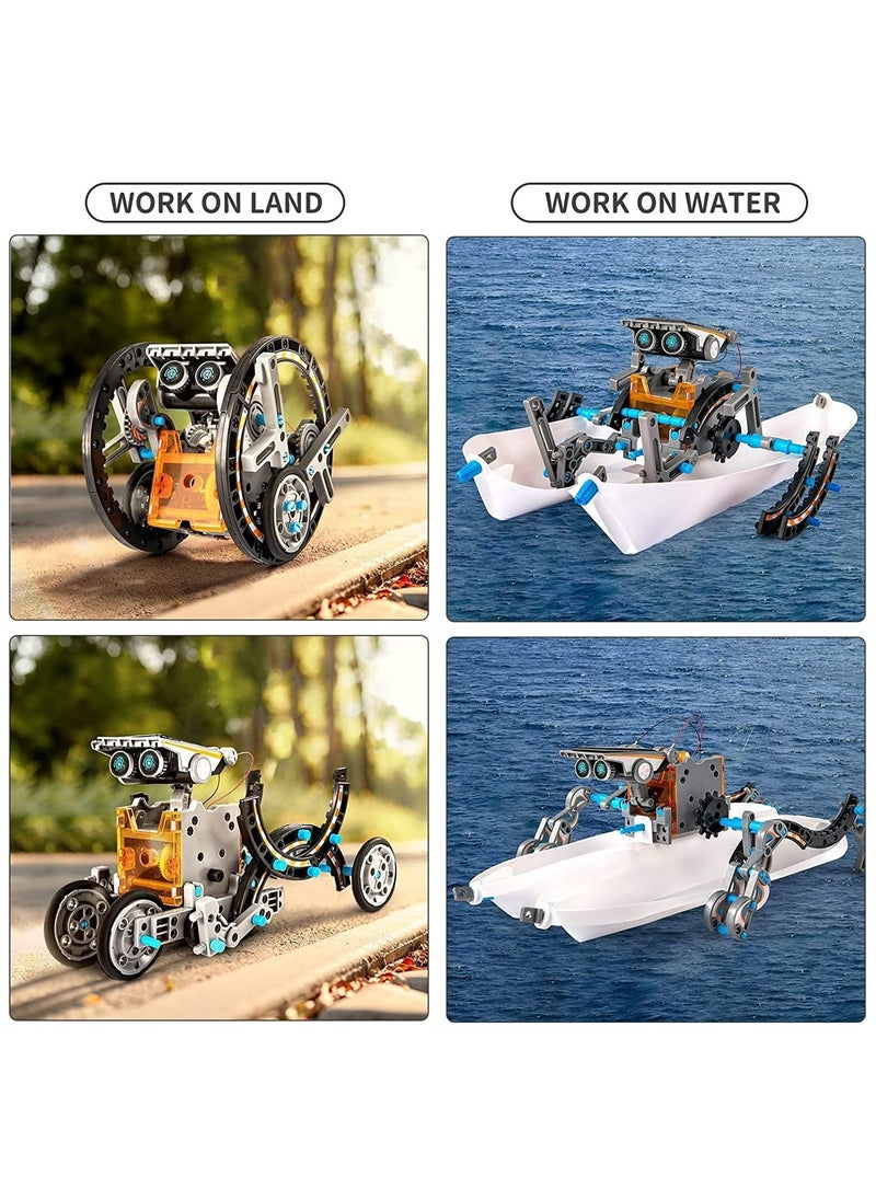 Arabest - 13-in-1 STEM Solar Robot Kit, Learning and Educational Toys for Kids, Science Building Toys DIY Science Kits Gift, Science Experiment Set Gifts Toys for Boys Girls Teens - Image 1