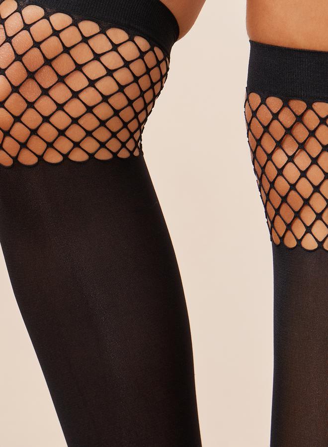 Styli Net Insert Knee Length Socks - Image 2