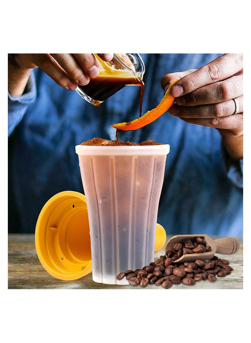 SYOSI Slushy Maker Cup Slushie Magic Quick Frozen Smoothies Cooling Homemade Milk Shake Ice Cream BPA-free Suitable for Families Birthday Parties - Image 3