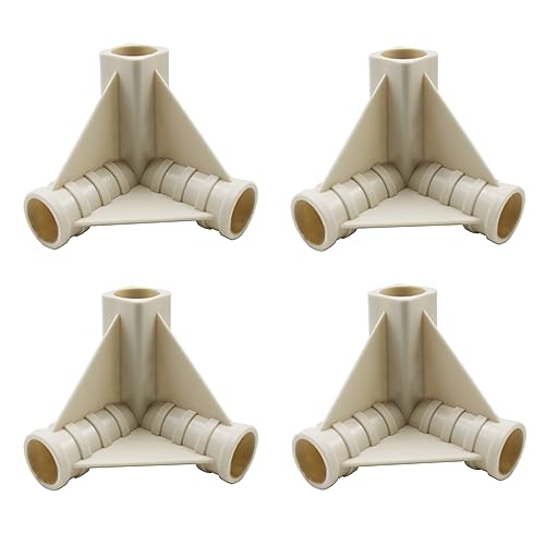 Rsoise 3-Way 16mm 5/8'' PVC Pipe connectors for Outdoor Grow Tent and Plant Grow Tent, 3-Way PVC Pipe Fittings Build Heavy Duty Greenhouse Frame Furniture Connectors Tent Connections - Image 1