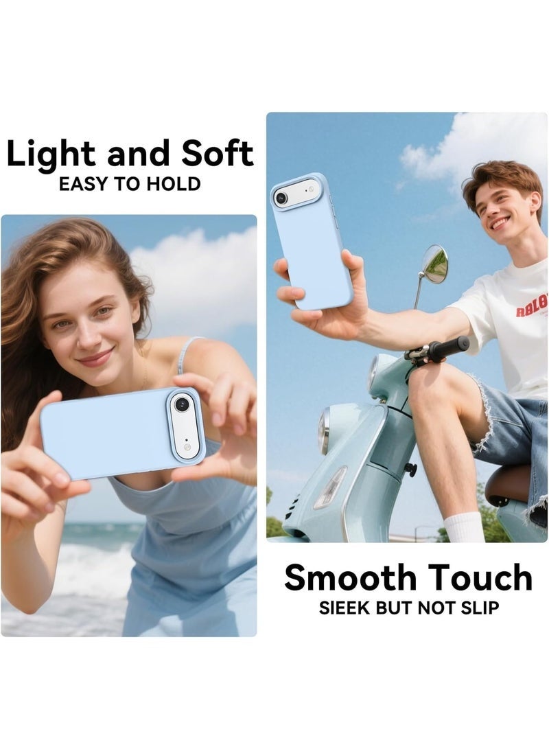ELTRAZONE iPhone 17 Air Smooth Liquid Silicone Soft Cover Microfiber Lining | Shockproof Protective Phone Case | Slim Scratch-Resistant Silicone Back Cover for iPhone 17 Air 6.5-Inch - Image 5