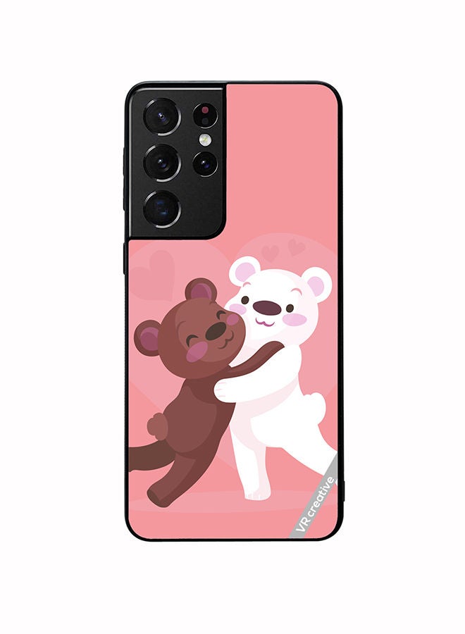 VR CREATIVE Protective Case Cover For Samsung Galaxy S21 Ultra 5G Love Bear Design Multicolour - Image 1