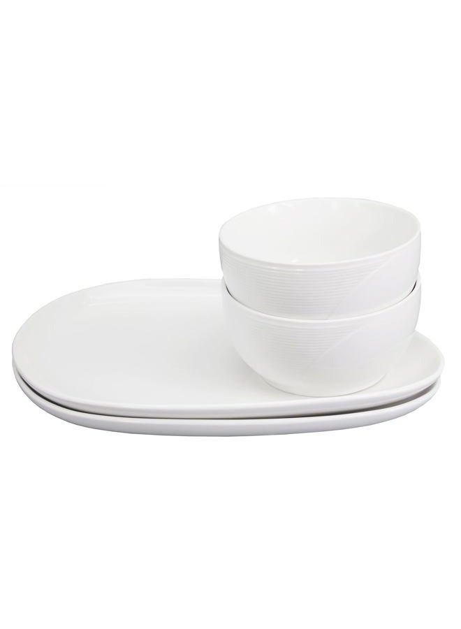 Creativity Home Soup Bowls and Sandwich Plate combo, 13.8 oz Soup Bowls/Mugs Paired with 10.9-inch Ceramic Plates- Soup/Cracker Bowls Sets for Breakfast, Bread Dipping Bowls, Bowls and Plate combo - Image 1