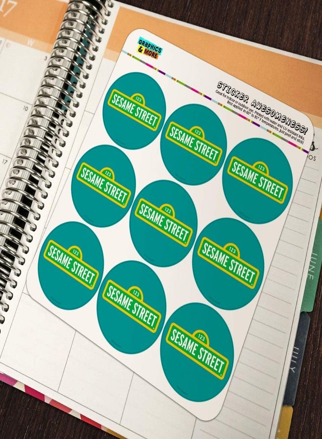 GRAPHICS & MORE Sesame Street Logo Planner Calendar Scrapbooking Crafting Stickers - Image 5