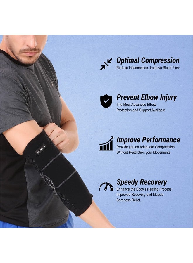 Vector X Elbow Support Compression Sleeve for Tendonitis, Tennis Elbow, Golf Elbow Treatment - Reduce Joint Pain During Any Activity! - Image 5