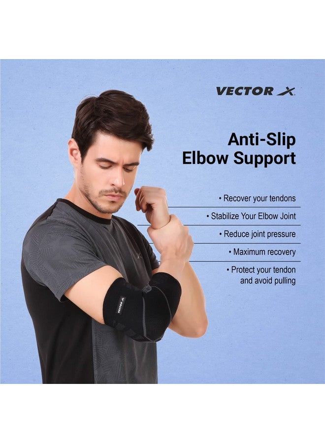 Vector X Elbow Support Compression Sleeve for Tendonitis, Tennis Elbow, Golf Elbow Treatment - Reduce Joint Pain During Any Activity! - Image 3
