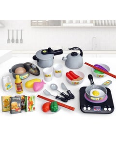 Halamine 36 Pcs Kitchen Pretend Play Toy Set， Realistic Kitchen Plastic Miniature Pretend Play Toy Set For Kids  - Image 5