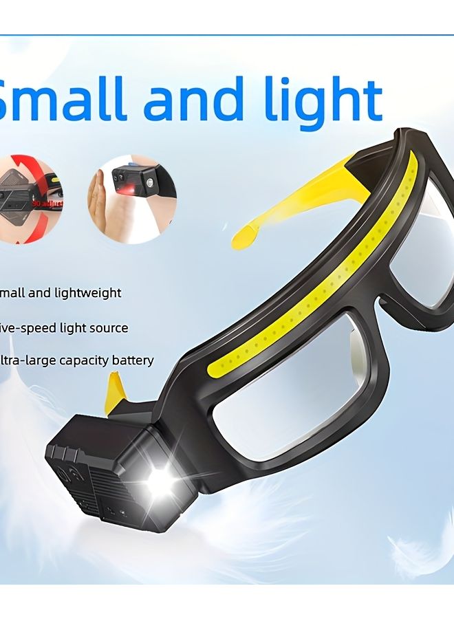 Hands Free LED Headlamp USB Rechargeable 350 Lumens Motion Sensor Auto On Off Adjustable Gooseneck Work Headlamp - Image 3