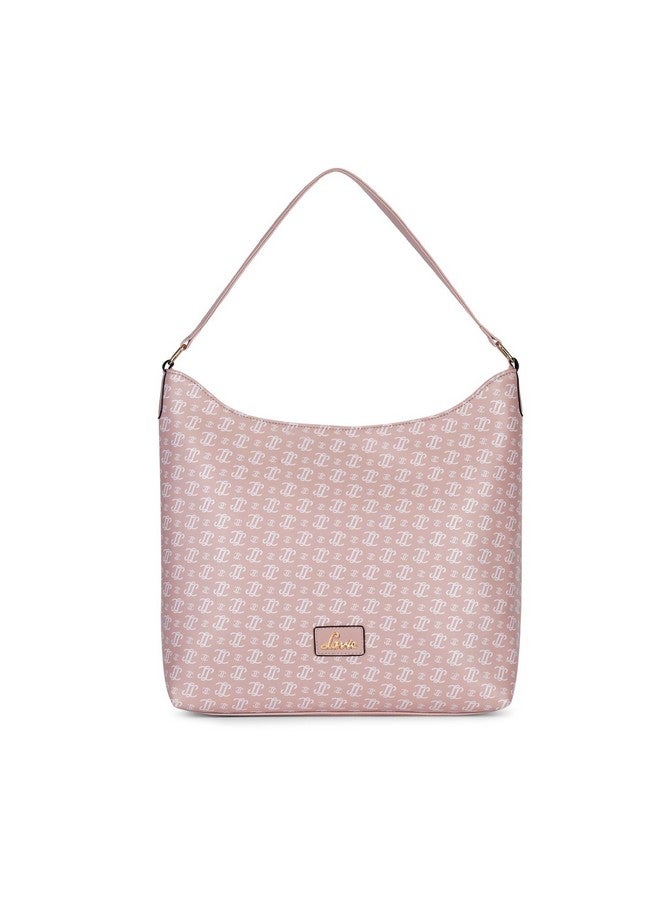 Lavie Lavie Women's Portia Monogram LL Print Hobo Bag for Women | Hobo Handbag for Work | Ladies purse | Stylish Shoulder Bag | Gift For Women  - Image 1