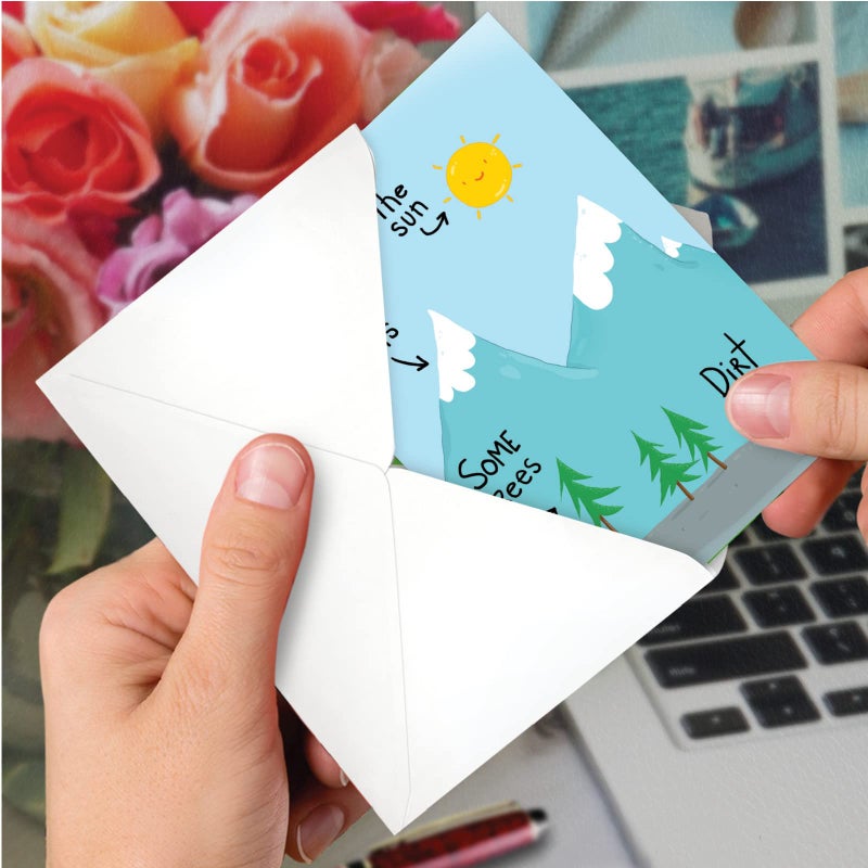 NobleWorks Funny Birthday Paper Card for Men and Women, with 5 x 7 Inch Envelope (1 Card) Old Things C10273BDG - Image 4