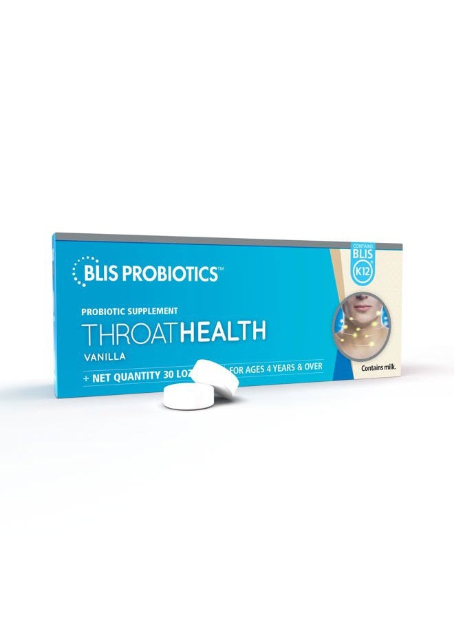 pacific shaving company - Probiotics ThroatHealth Oral Probiotics k12 2.5 Billion Cfu, Throat Immunity Support & Oral Health for Adults & Kids, Sugar-Free Lozenges (30 Pack) - Image 1