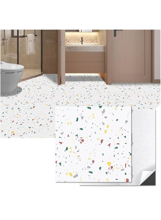 Art3d Peel and Stick Floor Tile, 30-Pack 12 x 12in. Covers 30 Sq.ft, Waterproof Vinyl Flooring Tiles Self Adhesive for Kitchen, Bathroom & Bedroom - Modern Terrazzo - Image 1