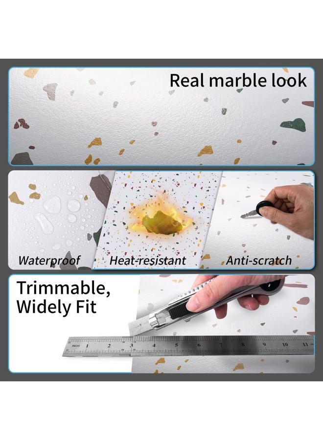 Art3d Peel and Stick Floor Tile, 30-Pack 12 x 12in. Covers 30 Sq.ft, Waterproof Vinyl Flooring Tiles Self Adhesive for Kitchen, Bathroom & Bedroom - Modern Terrazzo - Image 4