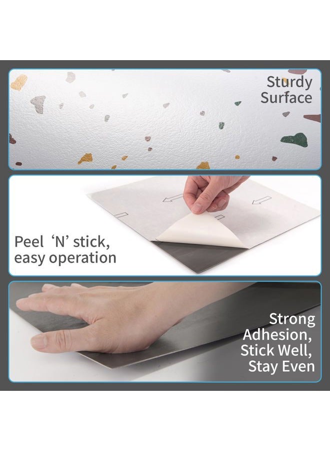 Art3d Peel and Stick Floor Tile, 30-Pack 12 x 12in. Covers 30 Sq.ft, Waterproof Vinyl Flooring Tiles Self Adhesive for Kitchen, Bathroom & Bedroom - Modern Terrazzo - Image 5