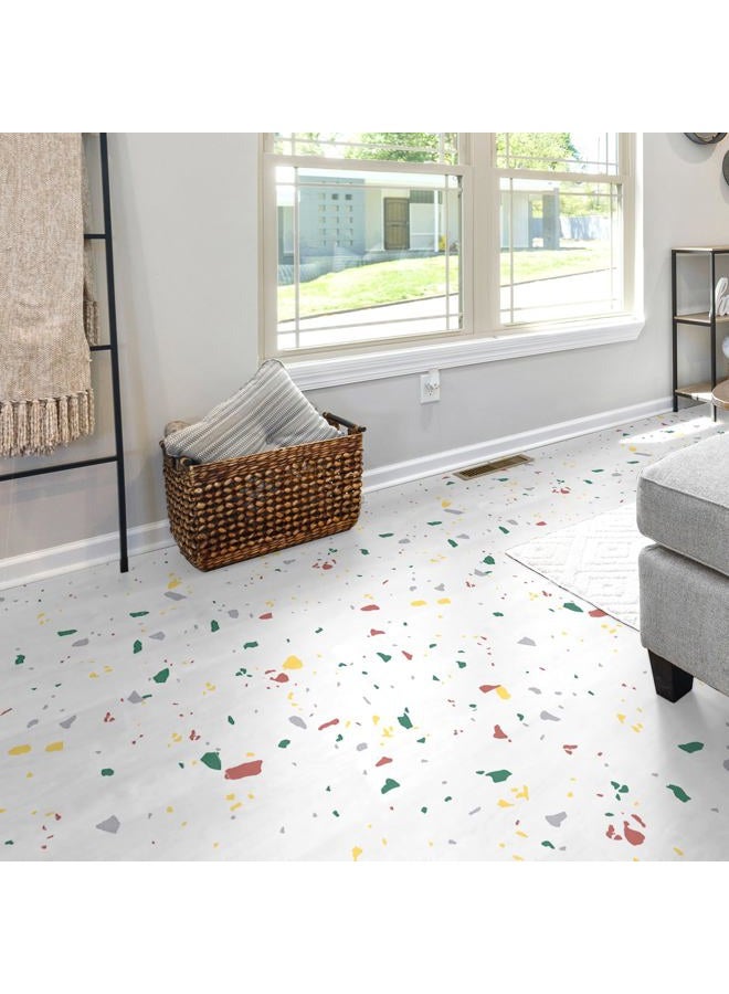 Art3d Peel and Stick Floor Tile, 30-Pack 12 x 12in. Covers 30 Sq.ft, Waterproof Vinyl Flooring Tiles Self Adhesive for Kitchen, Bathroom & Bedroom - Modern Terrazzo - Image 3