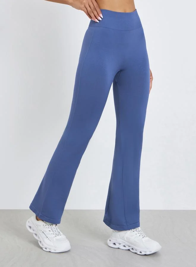 ستايلي اكتيف ليقنز واسع بخصر عريض بدون خياطة