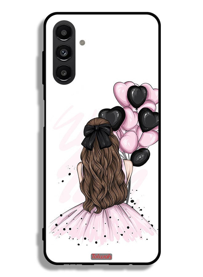 Tolwak Samsung Galaxy A13 5G Protective Case Cover Holding Balloons Girl Art - Image 1