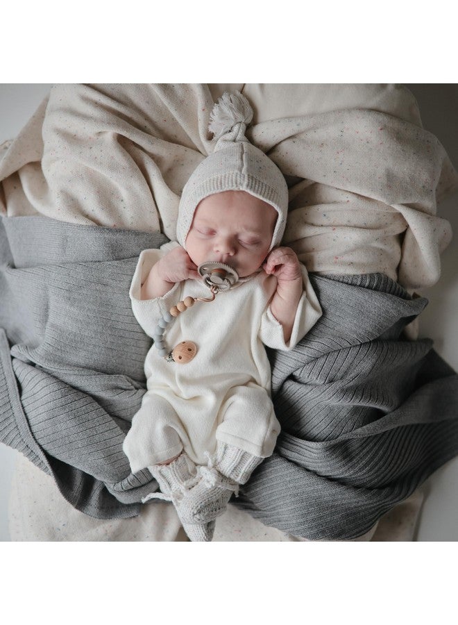 FRIGG Rope Natural Rubber Baby Pacifier | Made in Denmark | BPA-Free (Olive/Sage, 6-18 Months) - Image 3